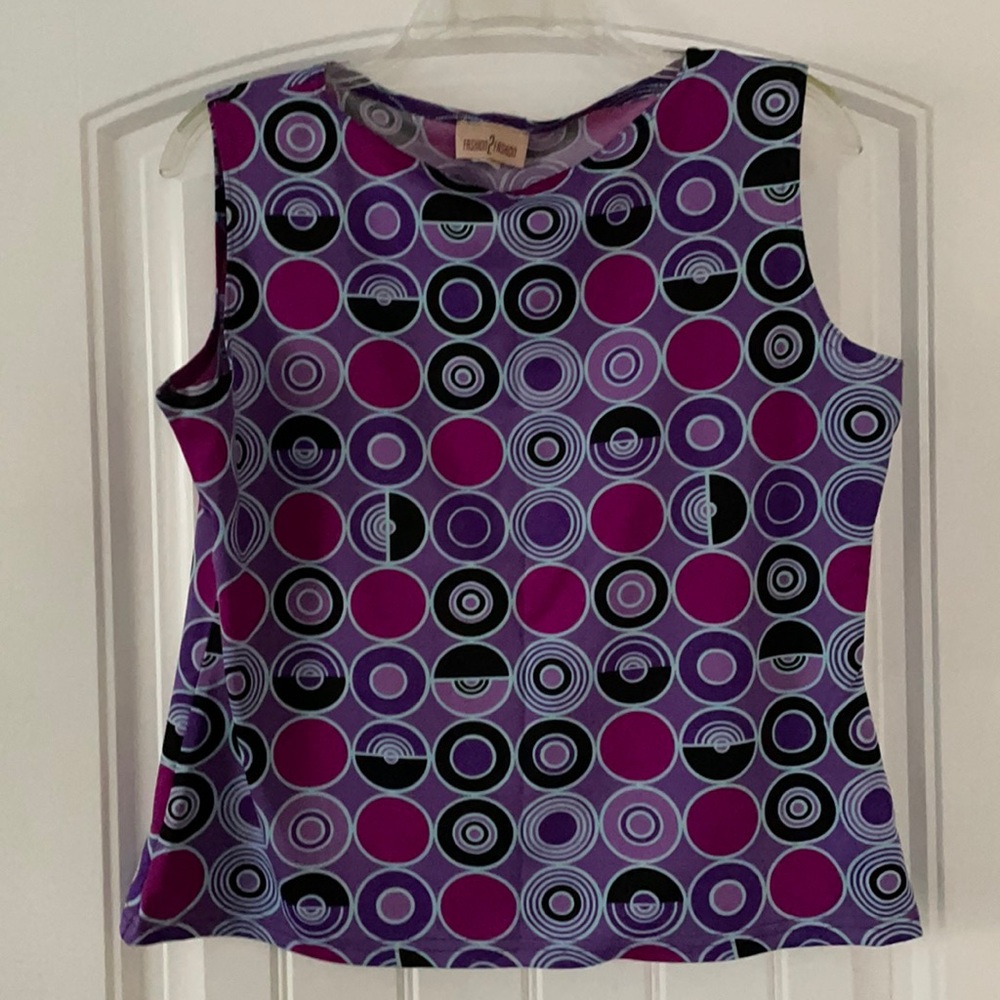 FASHION 2 FASHION Circles Everywhere XL Top